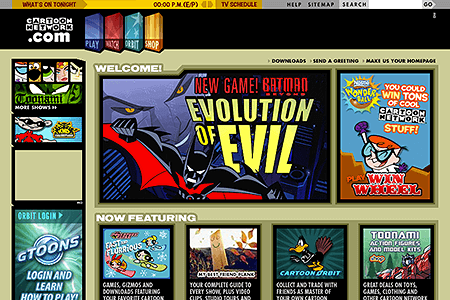 Cartoon Network website in 2003