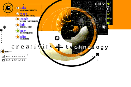 CO2 Media website in 1998