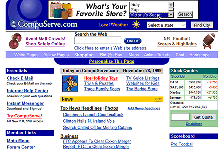 CompuServe in 1999