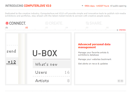 Computerlove website in 2003