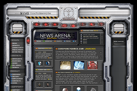 Conspiracy Games flash website in 2002