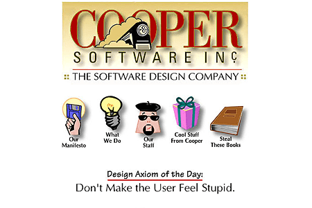 Cooper Software website in 1997