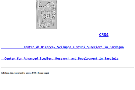 CRS4 website in 1993
