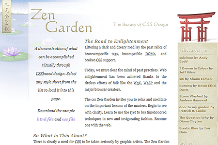 Css Zen Garden 2003 Web Design Museum