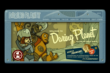 Daring Planet flash website in 2003