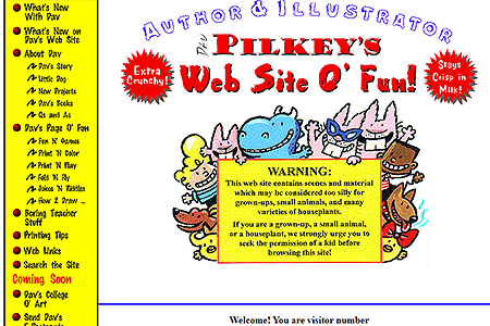 Dav’s Starting Page in 1998