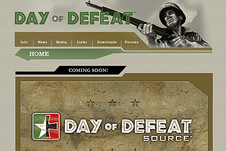 Day of Defeat website in 2005