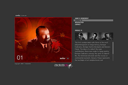 DEDEDEDO flash website in 2005