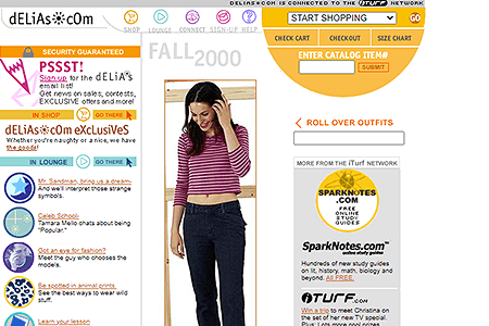 dELiAs website in 2000