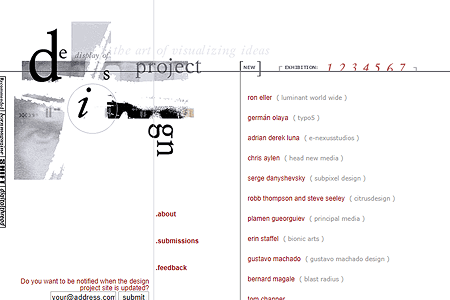 Design Agency website in 2001