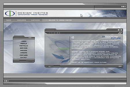Design Insites website in 2001