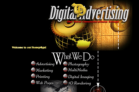 Design Productions website in 1996