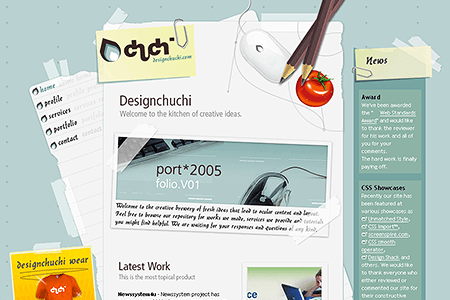 Designchuchi website in 2005