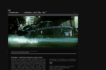 Dform1 website in 2003