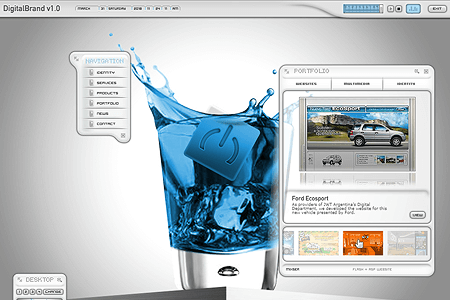 DigitalBrand flash website in 2003