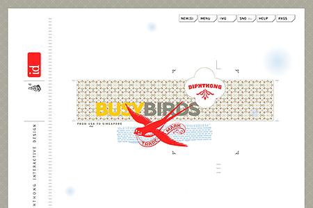 Diphthong Interactive Design flash website in 2004