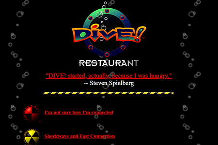 DIVE! Restaurant in 1996