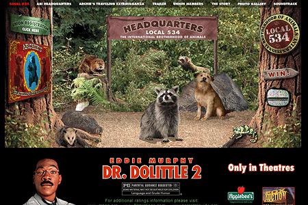 Dr. Dolittle flash website 2 in 2001