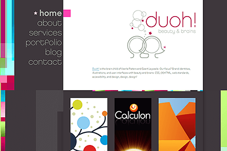 Duoh! website in 2008