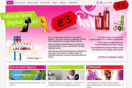 E3 media website in 2006