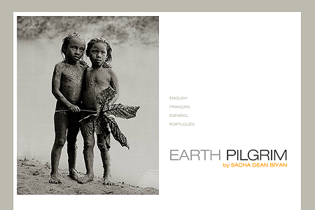 Earth Pilgrim flash website in 2002