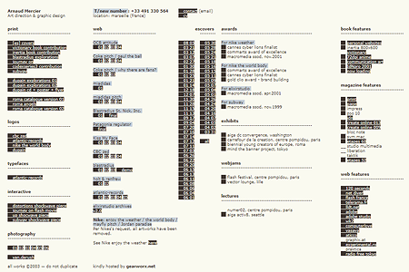 Elixirstudio website in 2003