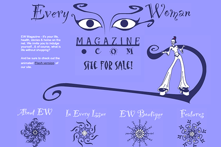 Every Woman Magazine website in 1999