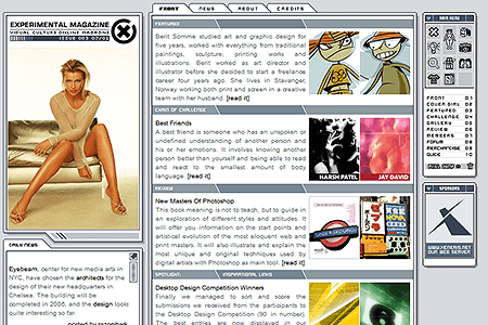 Experimental website in 2002