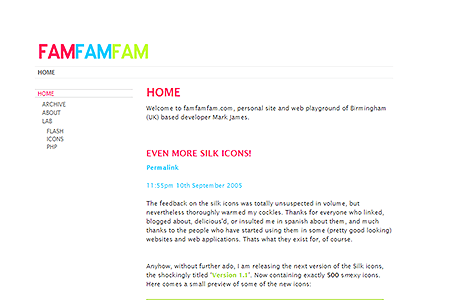 famfamfam.com in 2005
