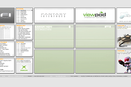 Fantasy Interfaces website in 2004