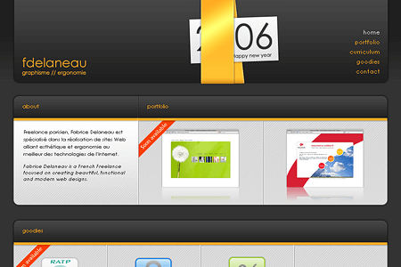 Fabrice Delaneau website in 2006