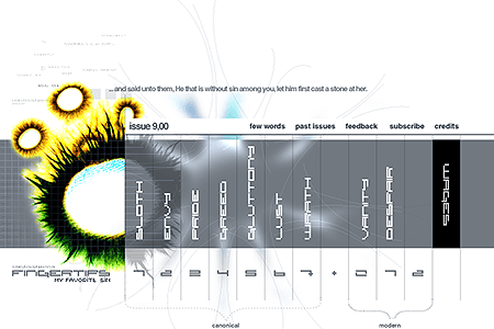 Fingertips website in 2000