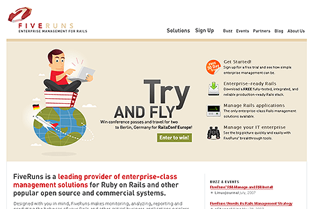 FiveRuns website in 2007