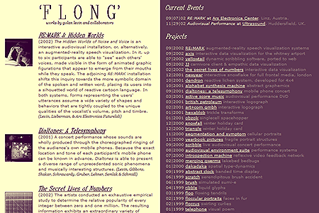 Flong website in 2002
