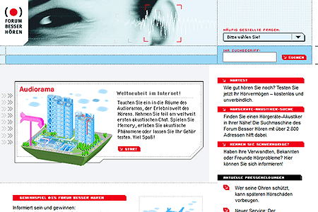 Forum Besser Hören website in 2002