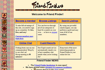 Friend Finder in 1997
