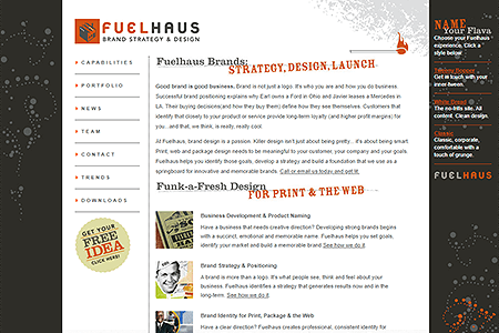 Fuelhaus website in 2006