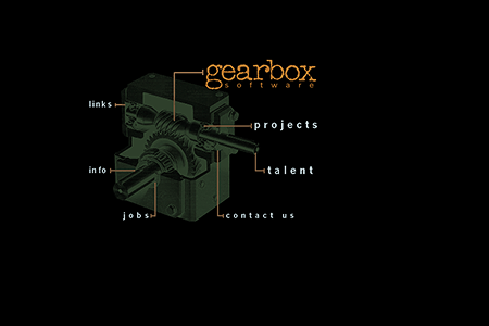 Gearbox Software website in 1999