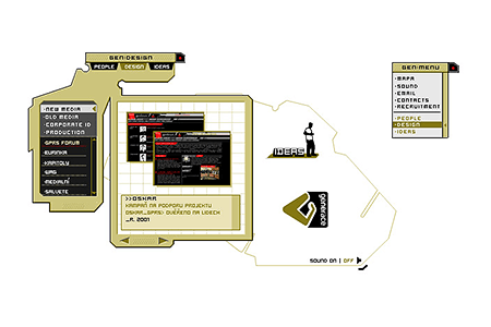 Generace Design flash website in 2001
