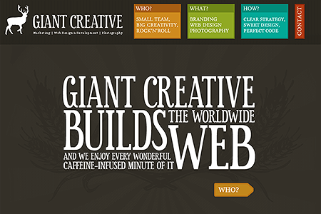 GIANT Creative website in 2008