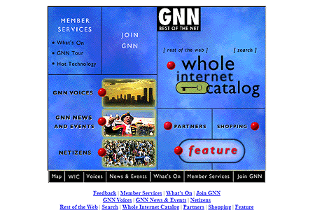 GNN website in 1996