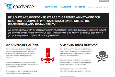 goodsense website in 2008