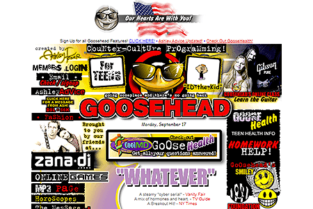 Goosehead website in 2001