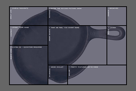 Greasy Skillet website in 2001