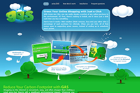 Green Any Site website in 2008