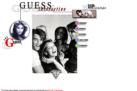 Guess website in 1997