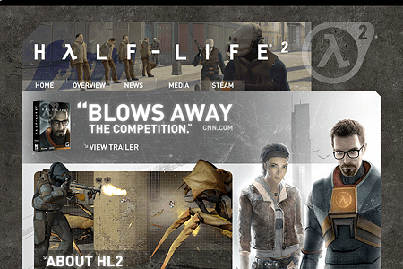 Half-Life 2 website in 2004