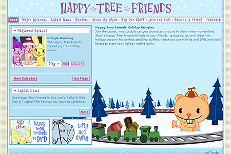Happy Tree Friends website in 2002