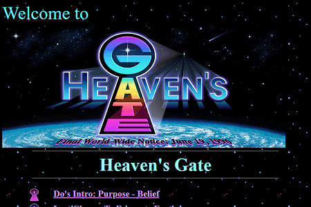 Heaven's Gate in 1996