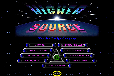 Higher Source website in 1997